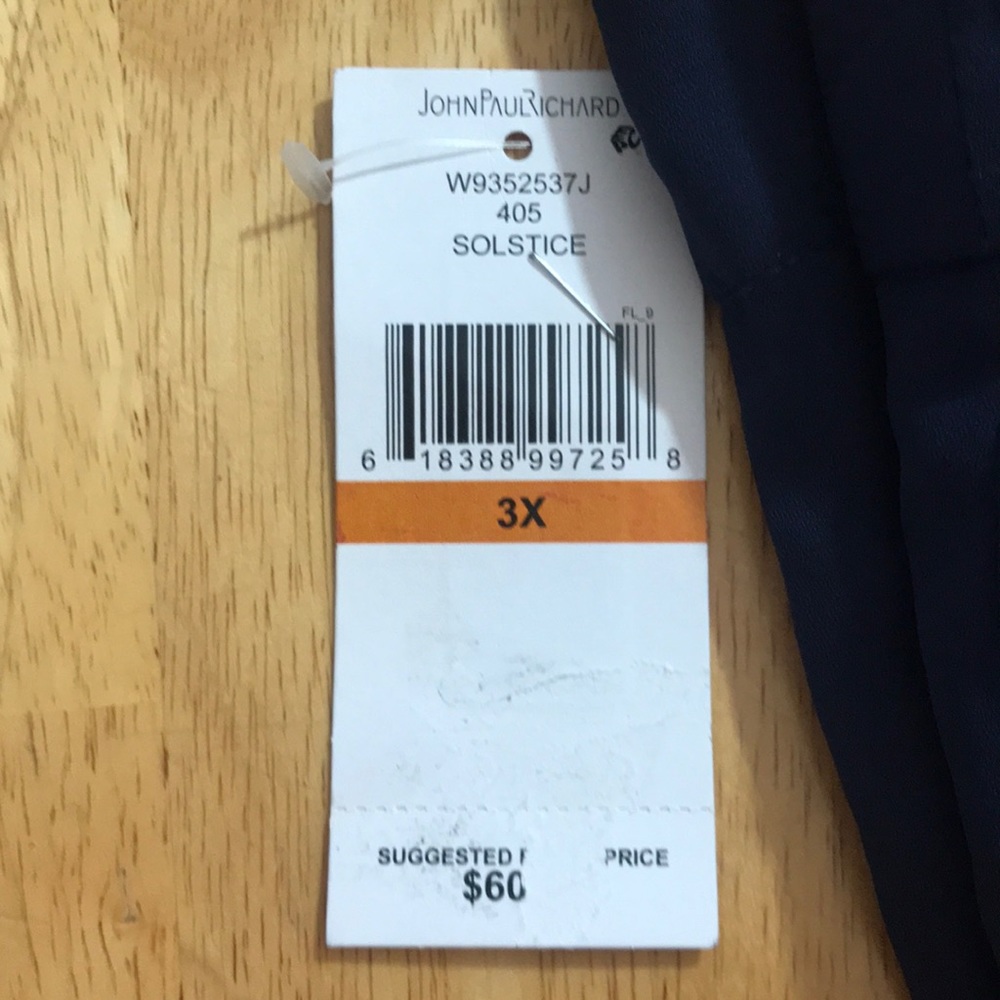 New Dark blue comfortable/ dressy pants Size3X - Picture 2 of 7